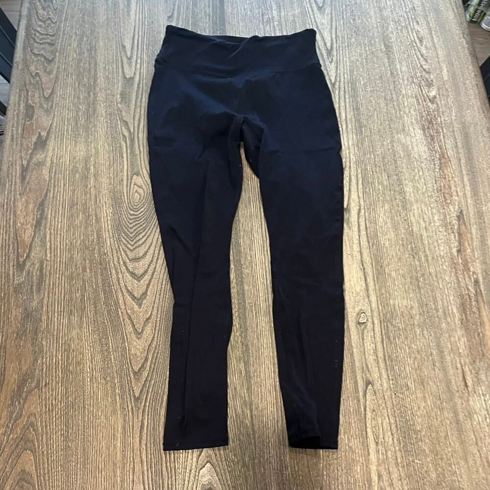 Fabletics Trinity Motion365 High-Waisted Leggings Triple-Pockets Black Size M